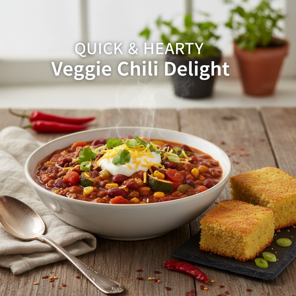 Quick & Hearty Veggie Chili Delight recipe