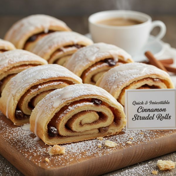 Quick & Irresistible Cinnamon Strudel Rolls recipe
