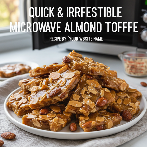 Quick & Irresistible Microwave Almond Toffee recipe