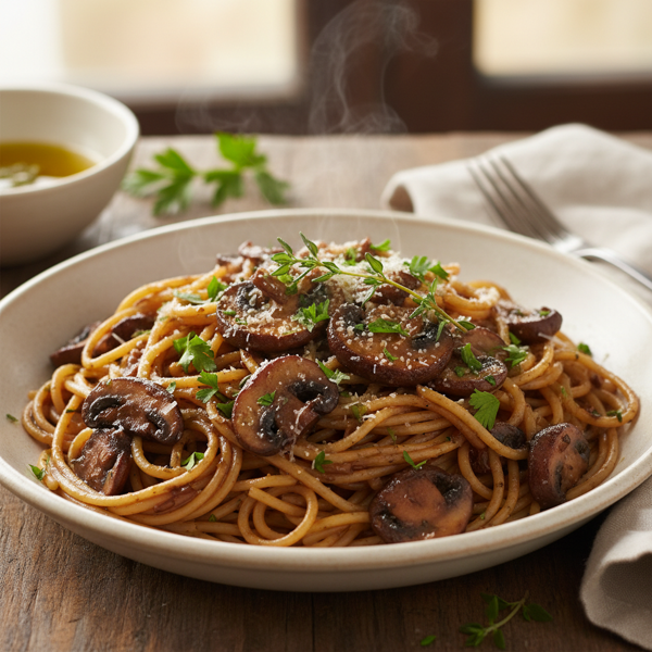 Quick & Savory Mushroom Spaghetti Sauce recipe