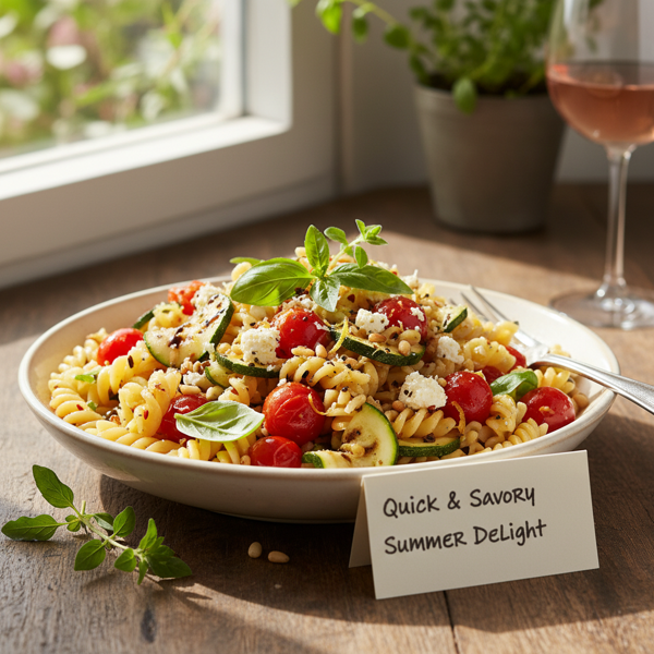Quick & Savory Summer Pasta Delight recipe