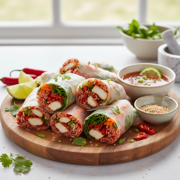 Quick & Zesty Chili Rice Wraps recipe