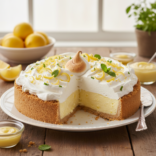 Quick & Zesty Lemon Cream Pie recipe