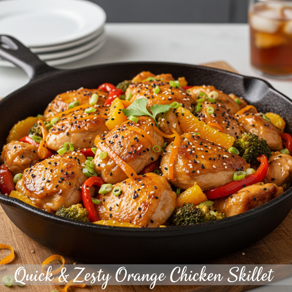 Quick & Zesty Orange Chicken Skillet recipe