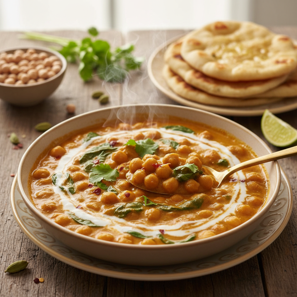 Quick and Creamy Chickpea Coconut Curry recipe
