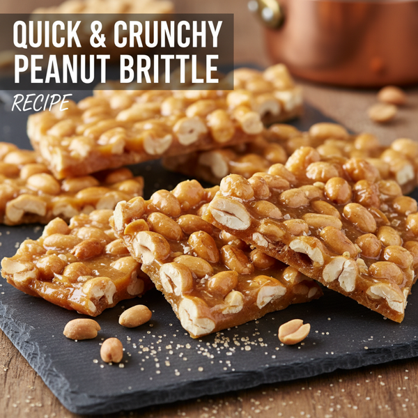 Quick and Crunchy Peanut Brittle recipe