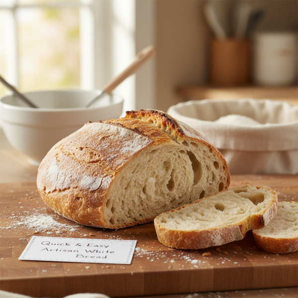 Quick and Easy Artisan White Bread recipe