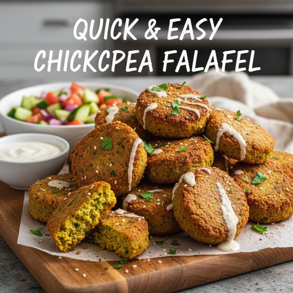 Quick and Easy Chickpea Falafel recipe