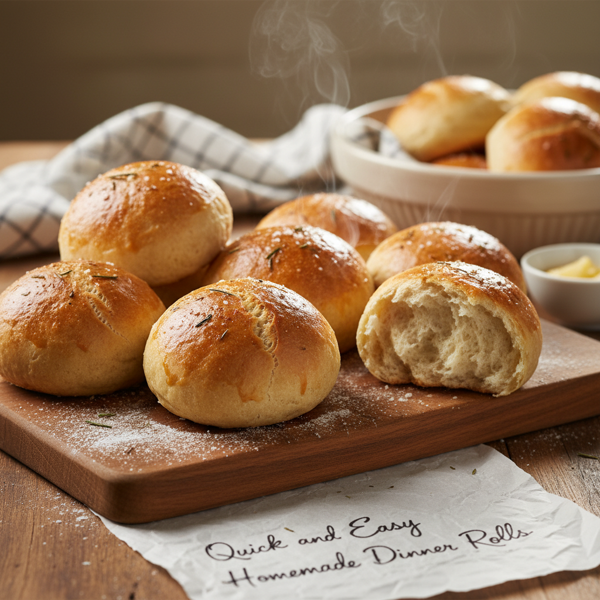 Quick and Easy Homemade Dinner Rolls recipe