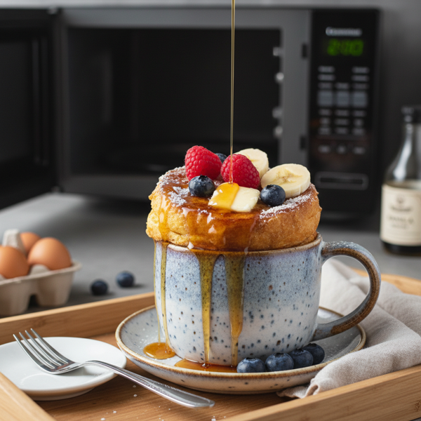 Quick and Easy Microwave French Toast recipe
