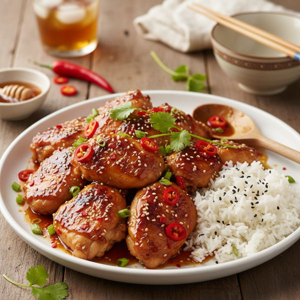Quick and Easy Sweet and Spicy Chicken Delight recipe