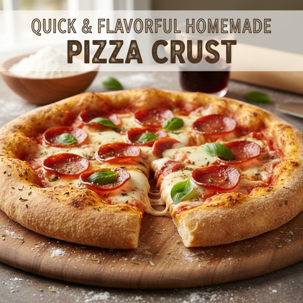 Quick and Flavorful Homemade Pizza Crust recipe