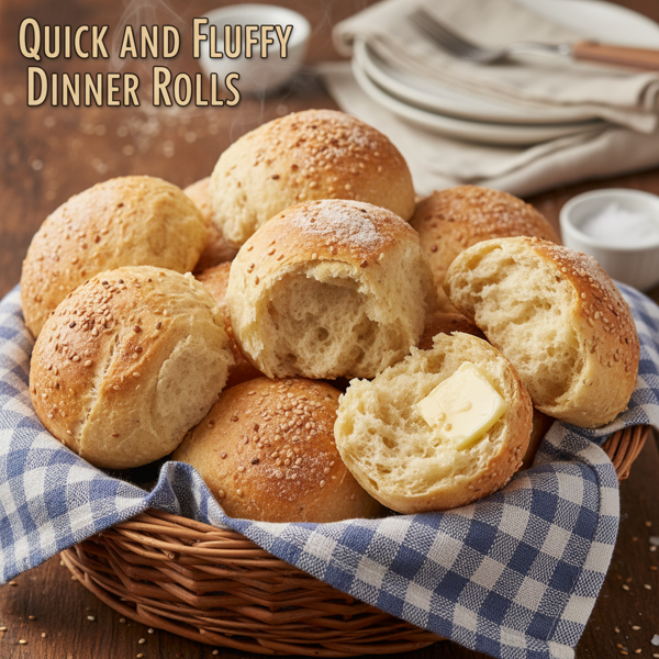 Quick and Fluffy Dinner Rolls recipe
