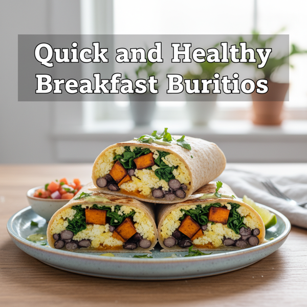 Quick and Healthy Breakfast Burritos recipe