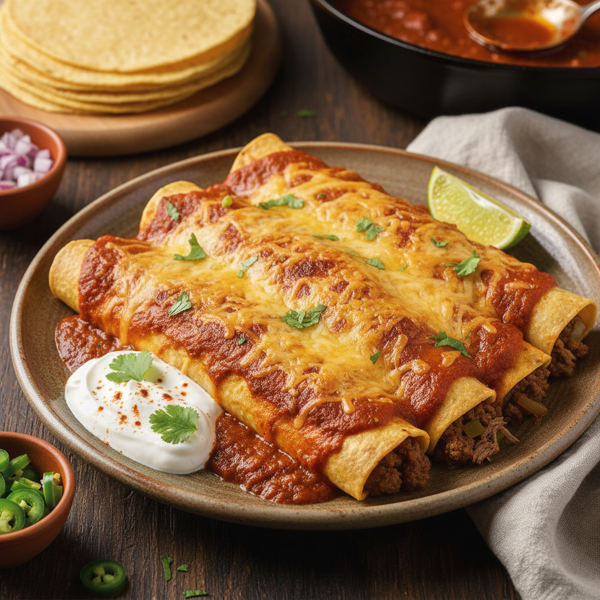 Quick and Tasty Beef Enchiladas recipe