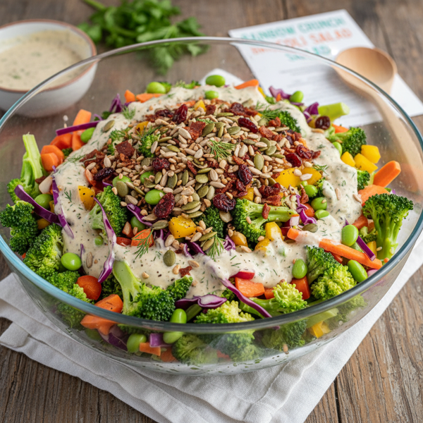 Rainbow Crunch Broccoli Salad recipe