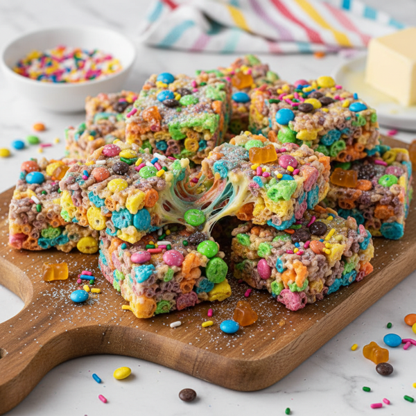 Rainbow Crunch Rice Treats recipe