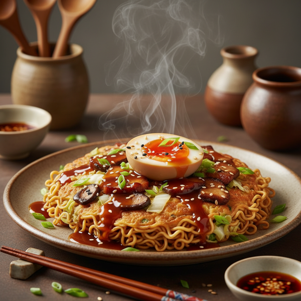 Ramen Noodle Egg Foo Yung Delight recipe