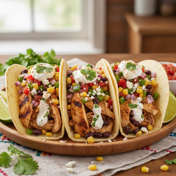 Ranch Chicken Fiesta Tacos recipe