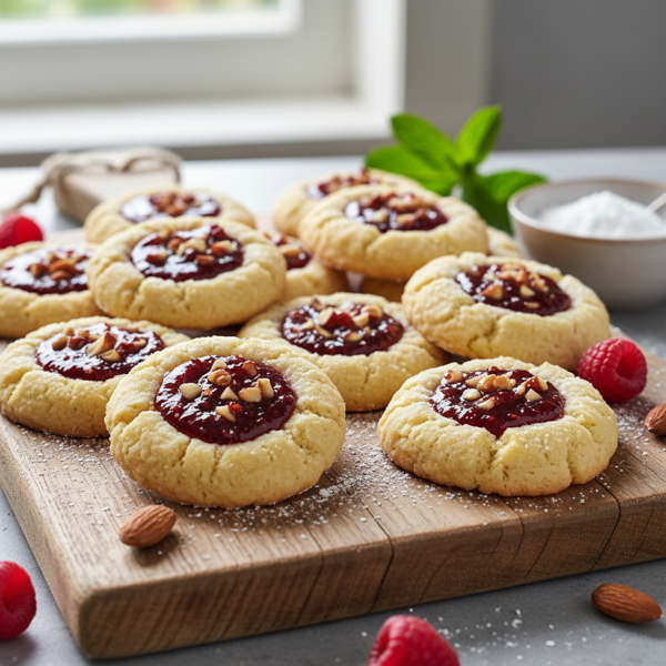 Raspberry Almond Bliss Shortbread Cookies recipe