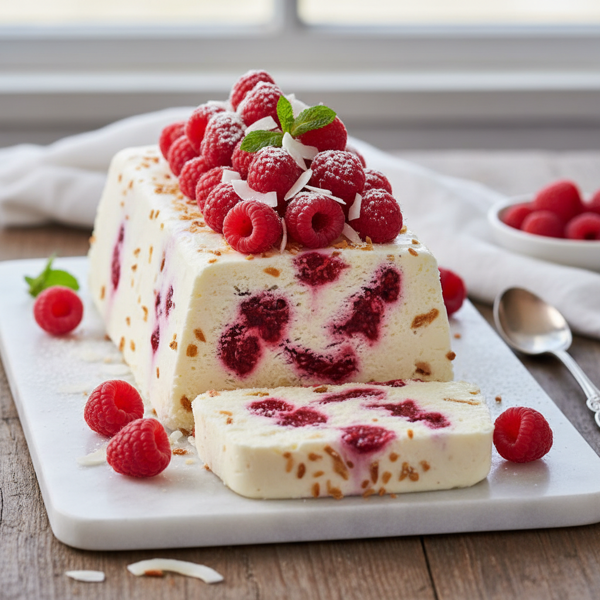 Raspberry Coconut Dream Semifreddo recipe