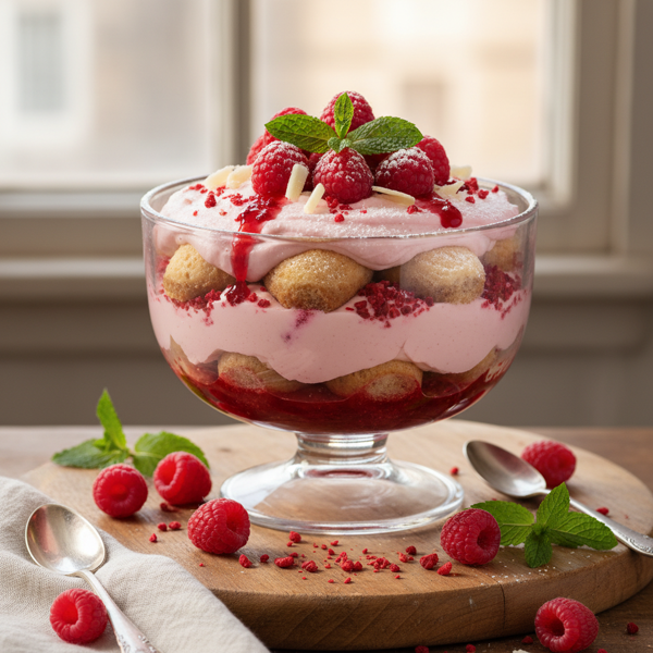 Raspberry Delight Tiramisu recipe