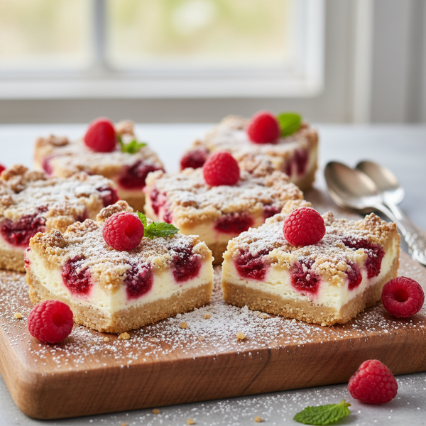 Raspberry Dream Cream Bars recipe