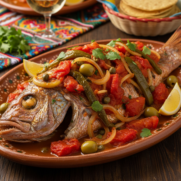 Red Snapper Veracruz Style with Tomato Olive Sauce recipe