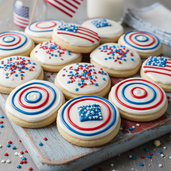 Red, White, and Blue Celebration Cookies recipe