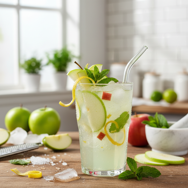 Refreshing Apple Zest Mocktail recipe