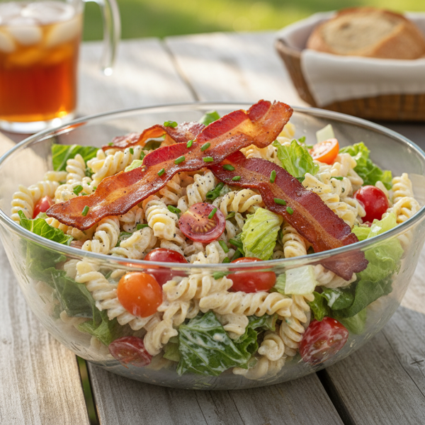 Refreshing BLT Pasta Salad with Creamy Dressing recipe