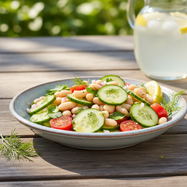 Refreshing Cannellini Bean & Cucumber Salad recipe