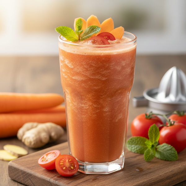 Refreshing Carrot and Tomato Delight Smoothie recipe