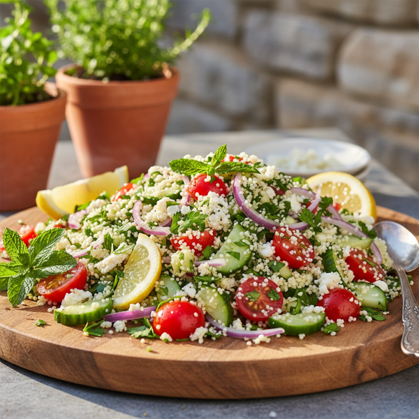 Refreshing Couscous Tabbouleh Salad recipe