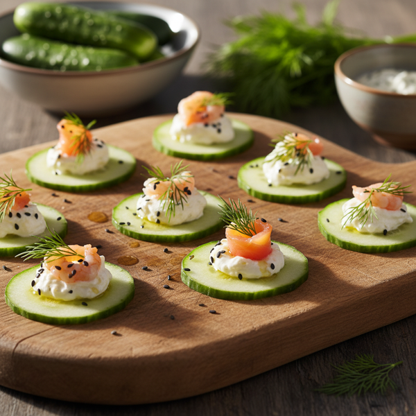Refreshing Cucumber-Dill Canapés recipe