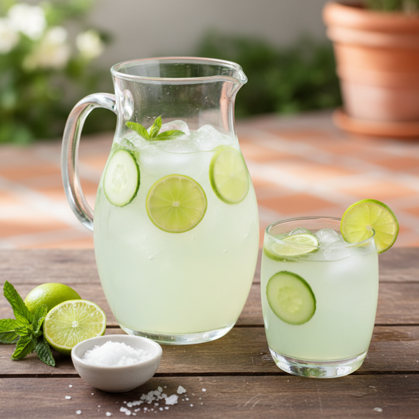 Refreshing Cucumber-Lime Agua Fresca recipe