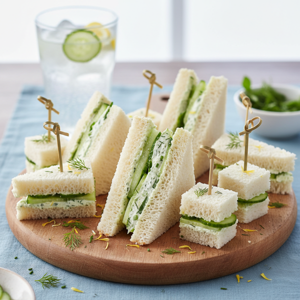 Refreshing Cucumber Delight Sandwiches recipe