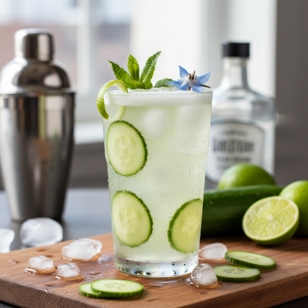 Refreshing Cucumber Gin Fizz recipe