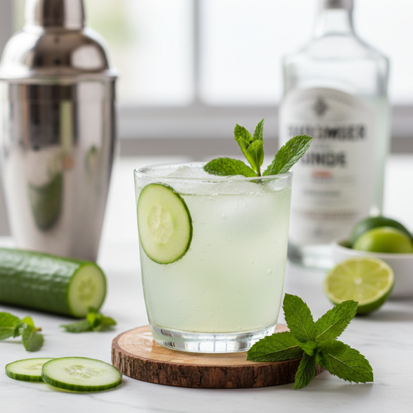 Refreshing Cucumber Mint Gimlet recipe