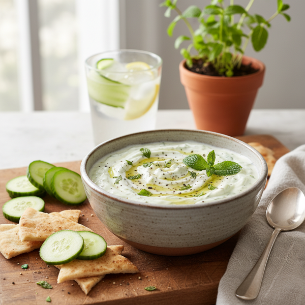 Refreshing Cucumber and Mint Yogurt Dip recipe