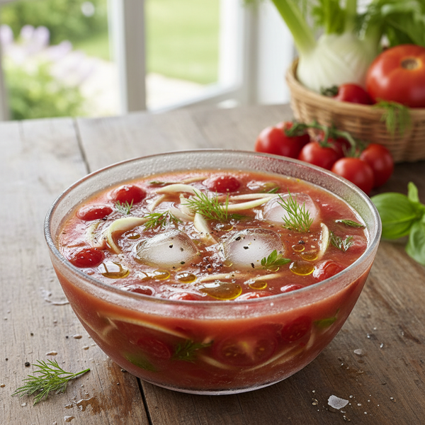 Refreshing Fennel and Tomato Gazpacho recipe