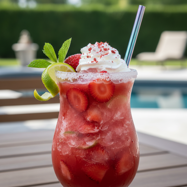 Refreshing Frozen Strawberry Daiquiri Delight recipe