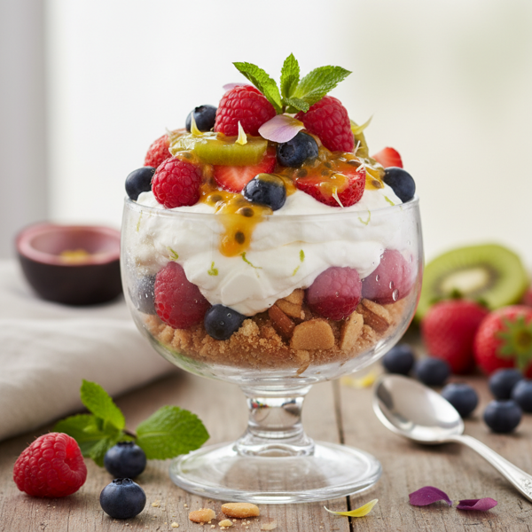 Refreshing Fruit and Cream Delight recipe