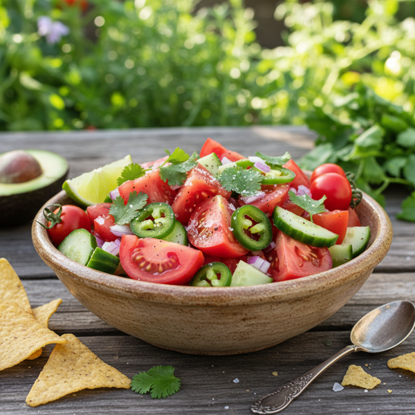Refreshing Garden Pico de Gallo recipe