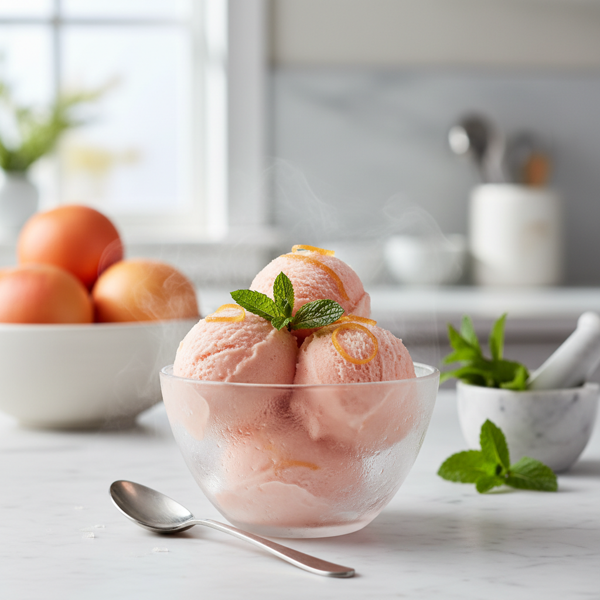 Refreshing Grapefruit-Mint Sorbet recipe
