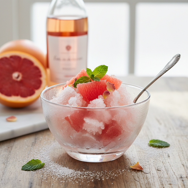 Refreshing Grapefruit Rosé Granita recipe