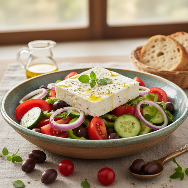 Refreshing Greek Salad with Feta recipe