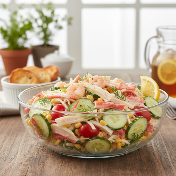 Refreshing Imitation Crab Delight Salad recipe