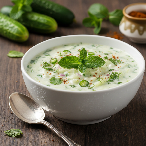 Refreshing Indian Cucumber Raita recipe