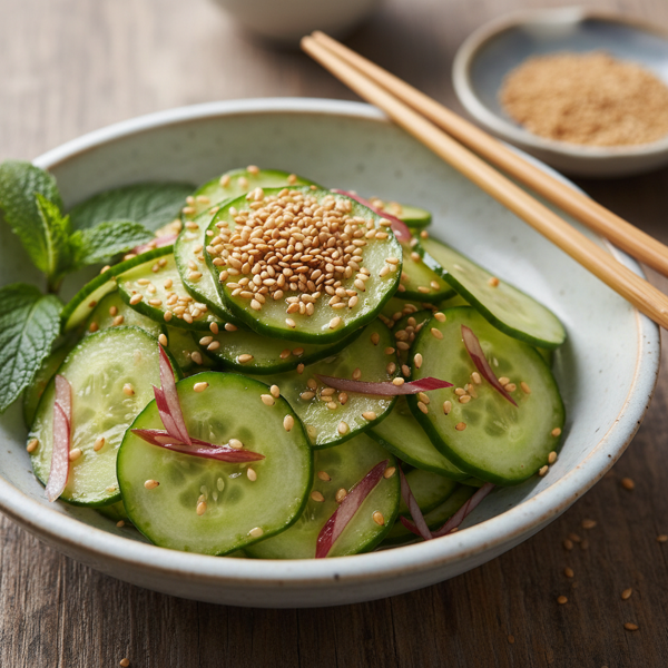 Refreshing Japanese Cucumber Salad with Sesame recipe